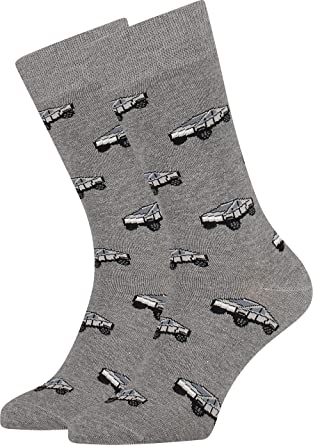 Photo 1 of Funny Socks Cool socks Cybertruck Meme Socks Tesla Elon Musk for Men, Women and Cyborgs 8-12
