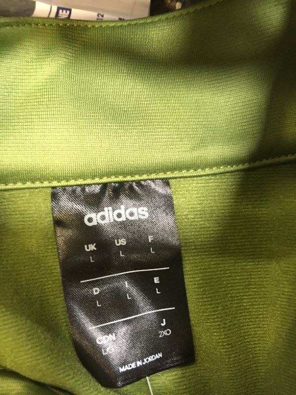 Photo 2 of MENS GREEN ADIDAS ZIP UP TRACKSUIT JACKET SIZE LARGE 