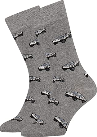 Photo 1 of Funny Socks Cool socks Cybertruck Meme Socks Tesla Elon Musk for Men, Women and Cyborgs
