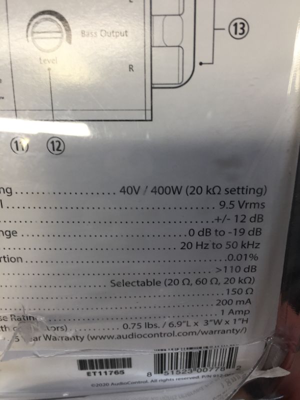 Photo 1 of AudioControl LC2i PRO 2-Channel Line Output Converter with Impedance Matching, AccuBASS, GTO, Audio Signal Sense, 12V Turn-On and ACR-1 Dash Remote Subwoofer Control
