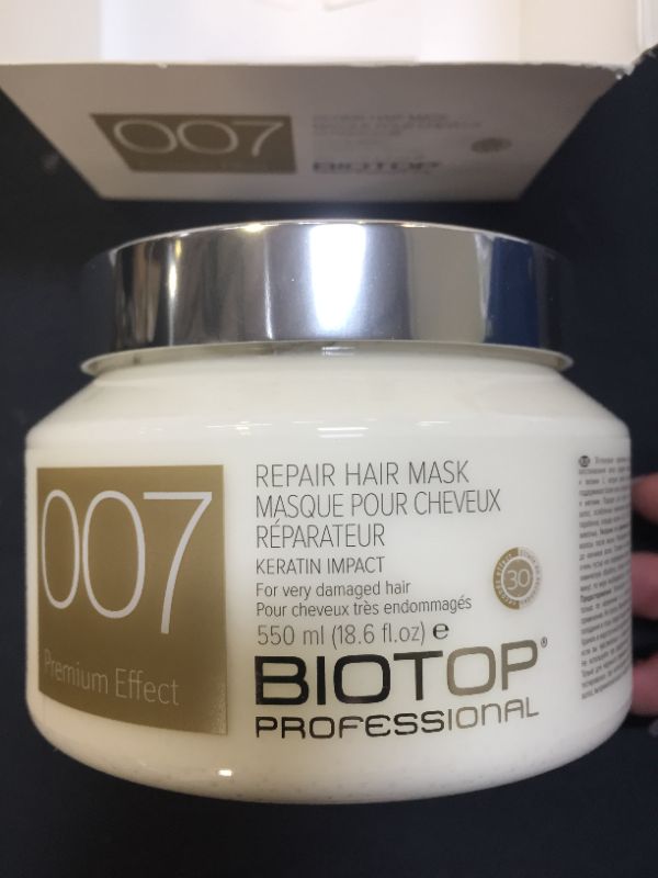 Photo 2 of 007 Keratin Hair Mask for Very Damaged Hair 18.6 fl oz – Biotop Professional
