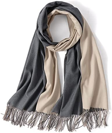 Photo 1 of LEMZONE Women's Cashmere Feel Winter Scarf 2 Tone Large Pashmina Shawls and Wraps
