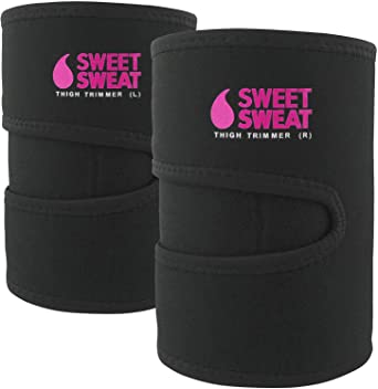 Photo 1 of  Sports Research Sweet Sweat Thigh Trimmers, Medium, Pink, 1 Pair