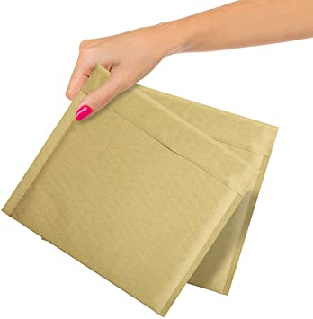 Photo 1 of ABC Brown Kraft Bubble Mailers 7.25” x 7” Pack Of 25 Moisture-Proof Self Seal Padded Envelopes 7 1/4 x 7, Natural Kraft Padded Shipping Envelopes with Self-Sealing Closure