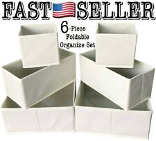 Photo 1 of  Sodynee 6pcs Foldable Cloth Storage Box Closet Dresser Drawer Organizer Bins