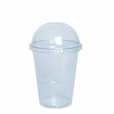 Photo 1 of [50 Sets - 16 oz.] Crystal Clear Plastic Cups With Dome Lids