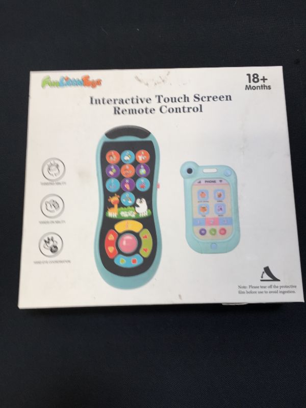 Photo 1 of FUN LITTLE TOYS Remote and Phone Bundle with Music, Fun, Interactive Touch Screen Remote Control Smartphone Toys for Baby, Infants, Kids, Boys or Girls
- factory sealed 