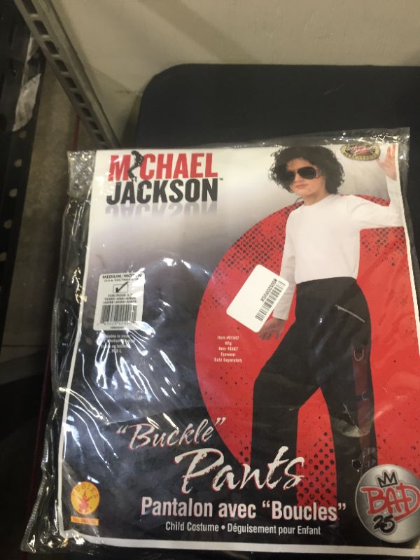 Photo 2 of Licensed Michael Jackson Child Boys Buckle Pants Fancy Dress Halloween Cos
  Size: Medium
