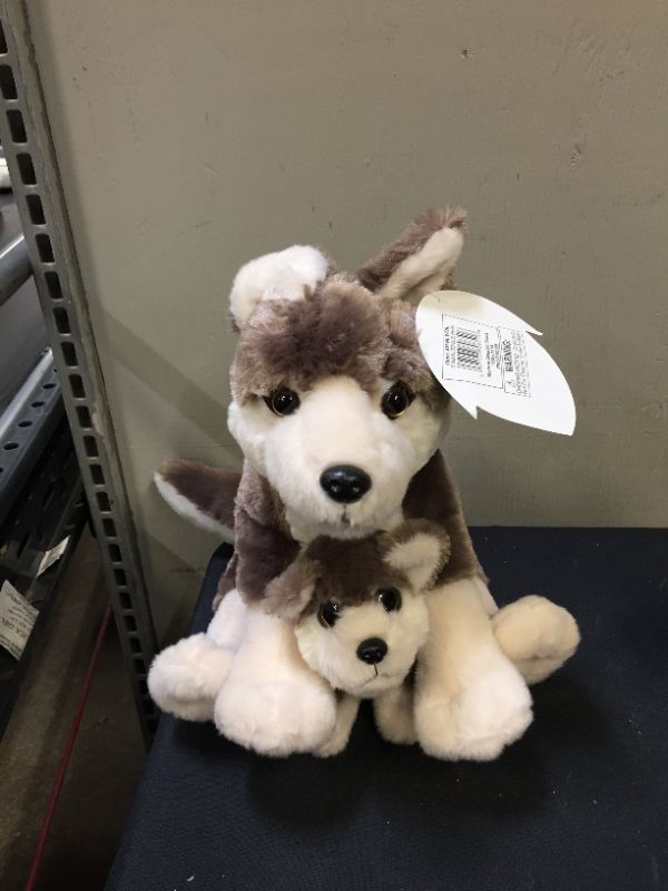 Photo 3 of 12" AND 6" BIRTH OF LIFE WOLF PLUSH