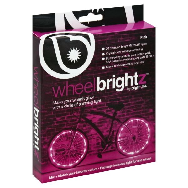 Photo 1 of 9700360 Wheel Bicycle LED Light Kit Pink

