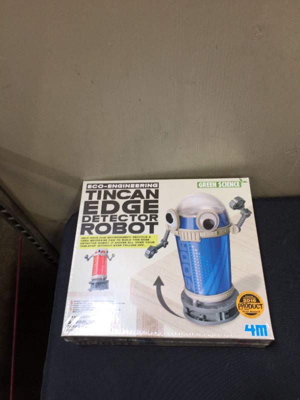 Photo 1 of 4M Tin Can Edge Detector Robot - DIY Science Construction Stem Toy For Kids & Teens (factory sealed)
