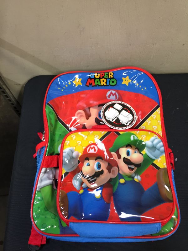 Photo 3 of  Super Mario Backpack and Lunch Box Set for Boys Girls Kids