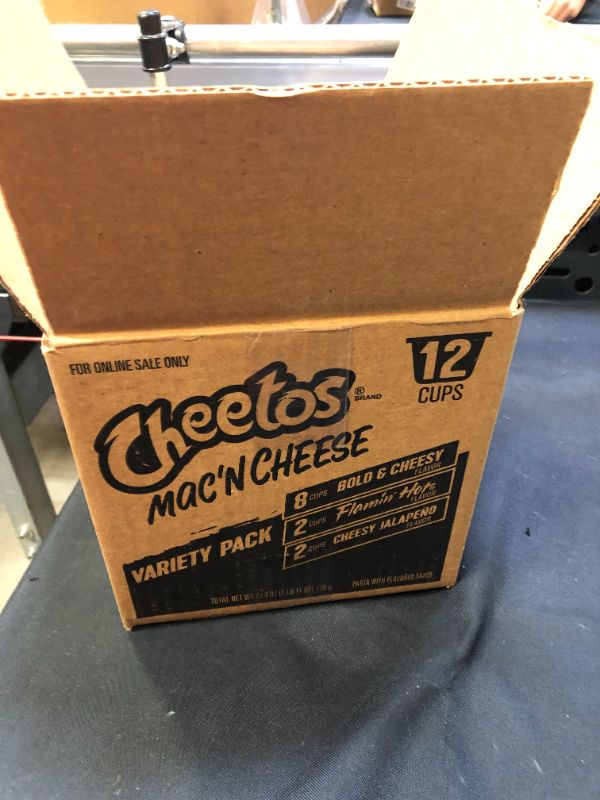 Photo 3 of Cheetos Mac 'N Cheese, 3 Flavor Variety Pack, (12 Cups)--bb  Feb 2022
