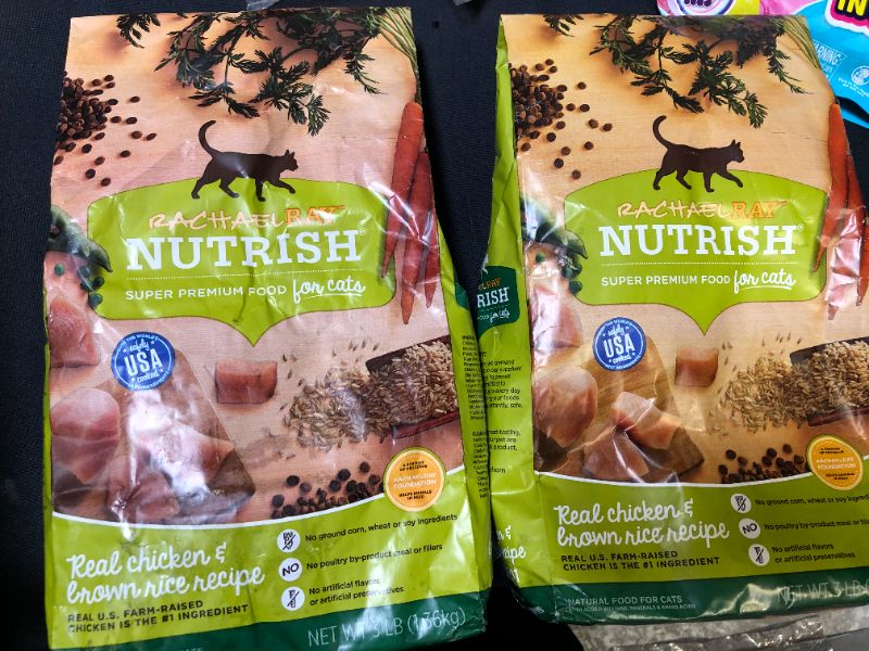 Photo 1 of Rachael Ray Nutrish Natural Dry Cat Food, Chicken & Brown Rice Recipe, 3 lbs (Pack of 2)--bb Jan 2022
