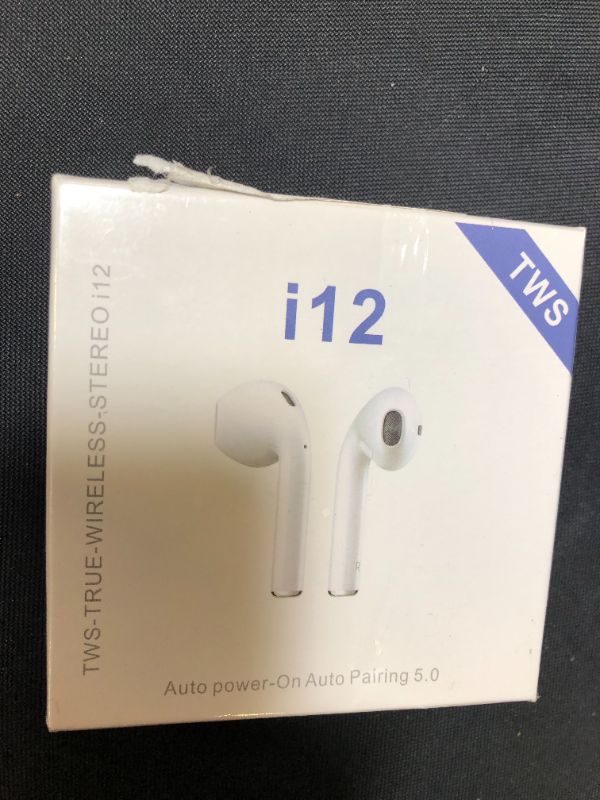 Photo 2 of I12 TWS Wireless Earbuds,Bluetooth 5.0 Earbuds Touch in-Ear Wireless Earphones,24 Hours Play Time with Charging Case,hi-fi Stereo Earbuds
