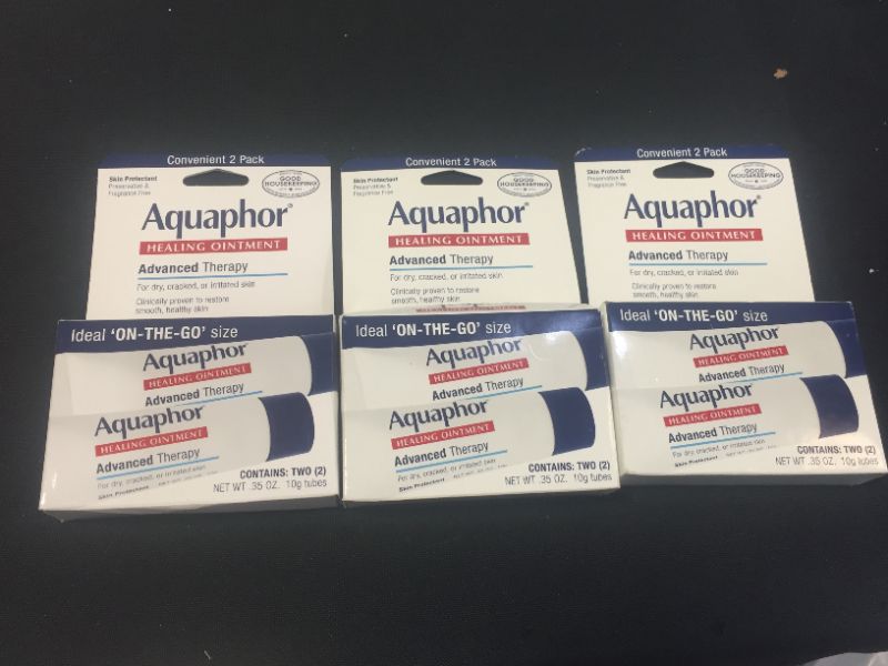 Photo 1 of Aquaphor Healing Skin Ointment, Advanced Therapy, 2 PCS, 0.35 oz ea ---3 PACK