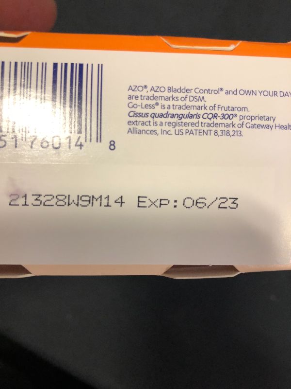 Photo 4 of AZO Bladder Control with Go-Less & Weight Management Dietary Supplement Safely Helps Reduce Occasional Urgency Promotes Healthy Metabolism Supports a Good Night's Sleep 48 Capsules--expires June 2023

