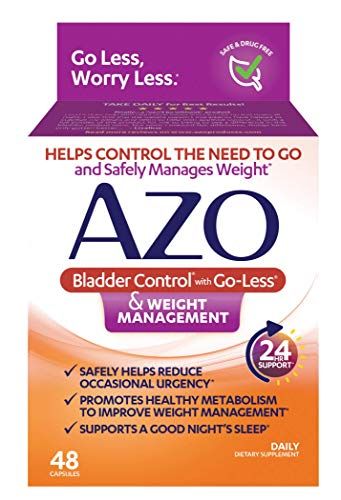 Photo 1 of AZO Bladder Control with Go-Less & Weight Management Dietary Supplement Safely Helps Reduce Occasional Urgency Promotes Healthy Metabolism Supports a Good Night's Sleep 48 Capsules--expires June 2023

