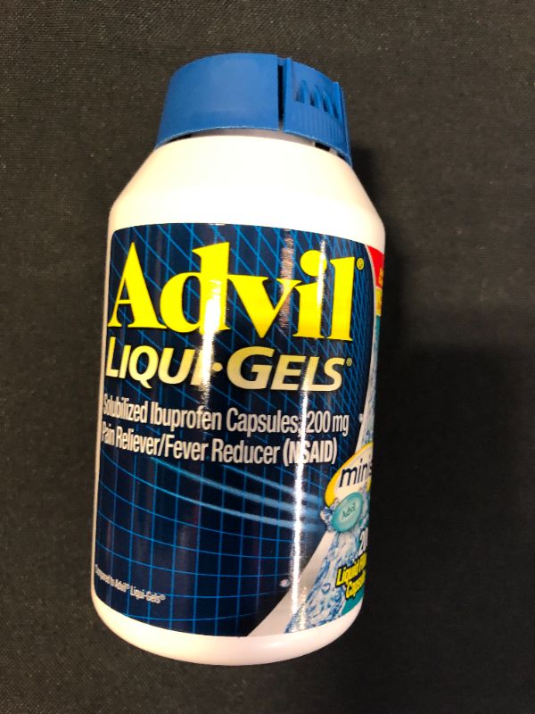 Photo 2 of Advil Liqui-Gels Minis, 200 Count, Ibuprofen 200mg, Pain Reliever / Fever Reducer Liquid Filled Capsule, Fast Pain Relief For Headaches, Back Pain, and Muscle Pain, Easy to Swallow

