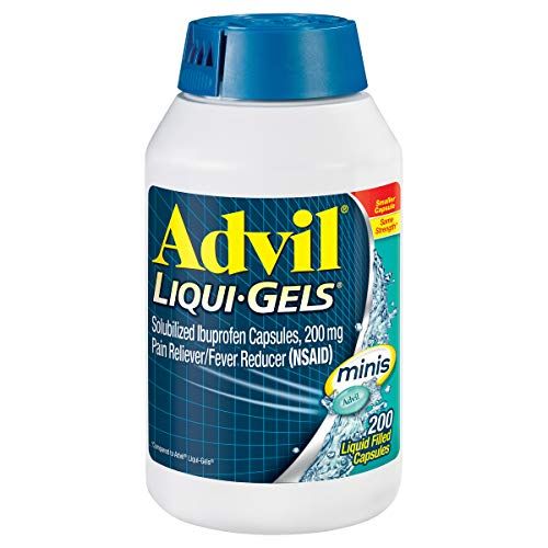 Photo 1 of Advil Liqui-Gels Minis, 200 Count, Ibuprofen 200mg, Pain Reliever / Fever Reducer Liquid Filled Capsule, Fast Pain Relief For Headaches, Back Pain, and Muscle Pain, Easy to Swallow

