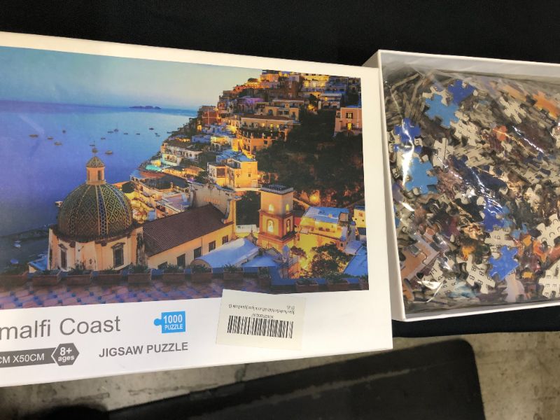 Photo 2 of Puzzles for Adults 1000 Piece Jigsaw Puzzles 1000 Pieces for Adults Kids Large Puzzle Game Toys Gift Amalfi Coast 27.2" x 20.1"
