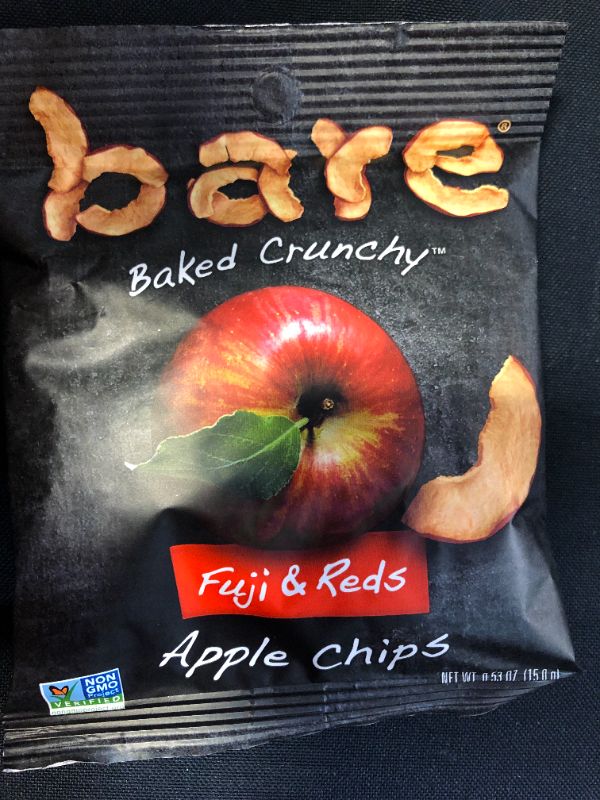 Photo 4 of Bare Fruit Natural Fuji Apple Chips, Gluten-Free + Baked, 0.53-Ounce Bags 16 count--bb April 26 2022