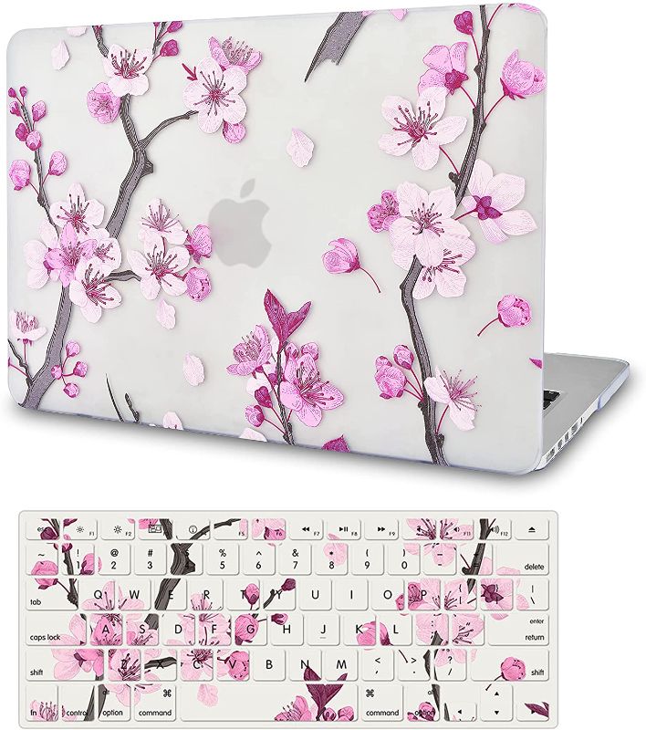 Photo 1 of KECC Compatible with MacBook Air 13 inch Case (2010-2017 Release) A1369/A1466 Plastic Hard Shell Keyboard Cover (Flower 10)

