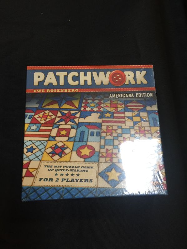 Photo 3 of Patchwork Board Game Americana Edition | Strategy Game | Puzzle Game | Family Board Game for Kids and Adults | Ages 8 and up | 2 Players | Average Playtime 30 Minutes | Made by Lookout Games
