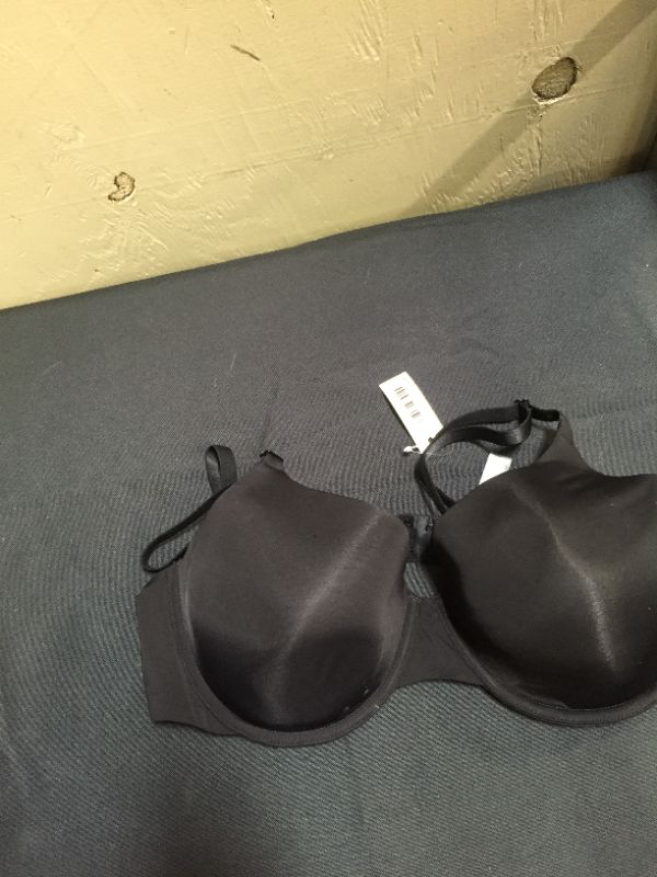 Photo 2 of Essentials Women's Classic T-Shirt Bra, Black, 38DD
size 38 DD