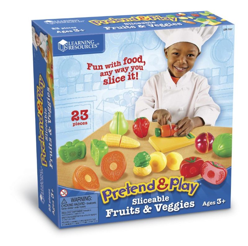 Photo 1 of Learning Resources LER7287 Pretend & Play Sliceable Fruits &- Veggies
