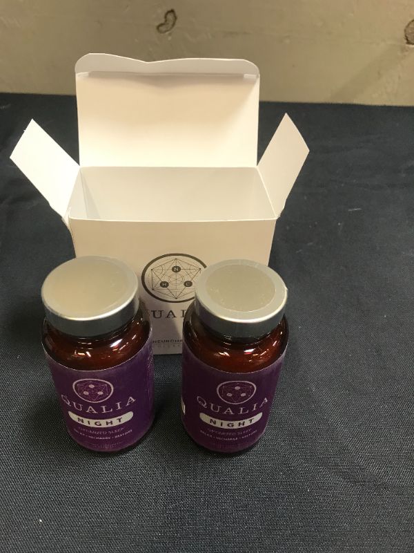 Photo 1 of Qualia Night Sleep Aid | Sleep Supplement for Enhanced Natural Sleep for Adults | Support Deep Refreshing Sleep, Recovery, and Brain Performance (40 Count) EXP: 02/2023
