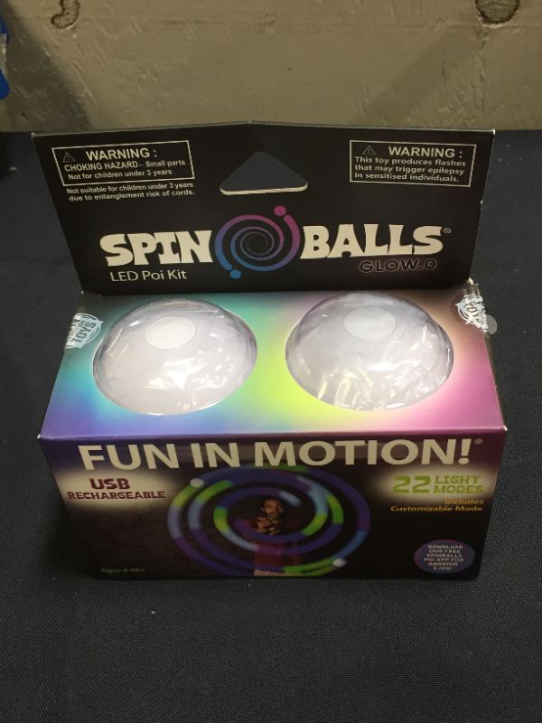 Photo 2 of Light-Up Spin Balls (Set of Two)
