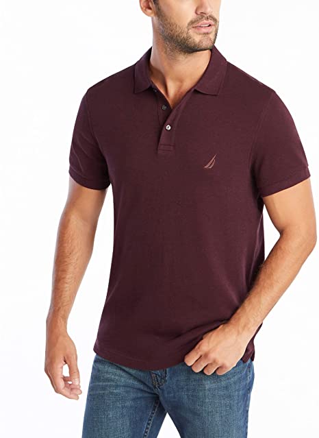 Photo 1 of Nautica Men's Slim Fit Short Sleeve Solid Soft Cotton Polo Shirt --XL