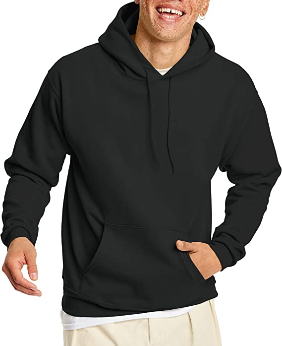 Photo 1 of Hanes Men's Pullover EcoSmart Hooded Sweatshirt size LARGE