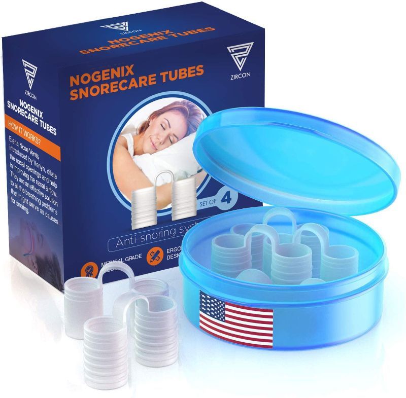 Photo 1 of  Zircon Set of 4 Nose Vents to Ease Breathing - Anti Snoring - No Side Effects - Advanced Design - Reusable - Includes Travel Case
