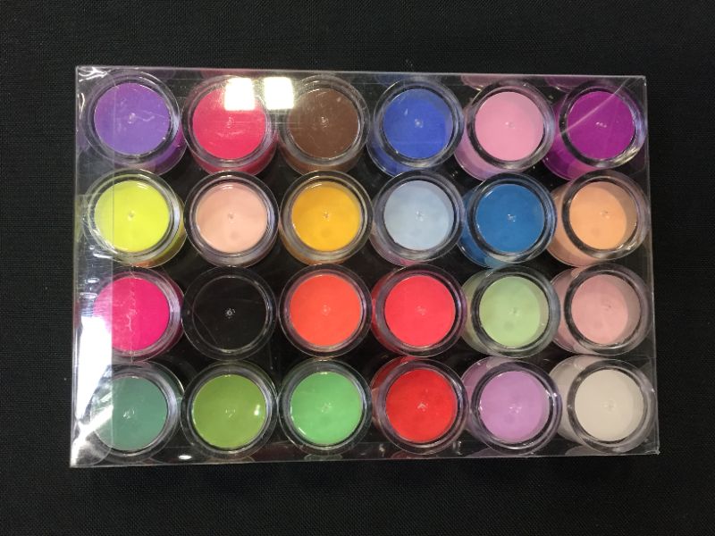 Photo 1 of 24 Colors Acrylic Nail Art Tips UV Gel Carving Powder Dust Design Decoration Creative Imaginative Nail Art Decoration 3D DIY Decoration Set, US STOCK
