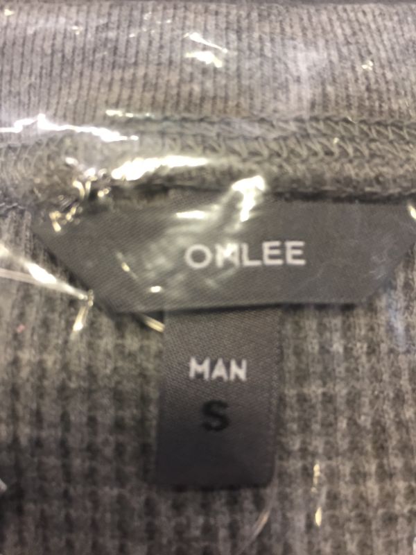 Photo 2 of ONLEE Men's Henley Cotton Casual Long Sleeve T-Shirts, Lightweight Textured Waffle Fabric Breathable Layered Shirts--SIZE SMALL