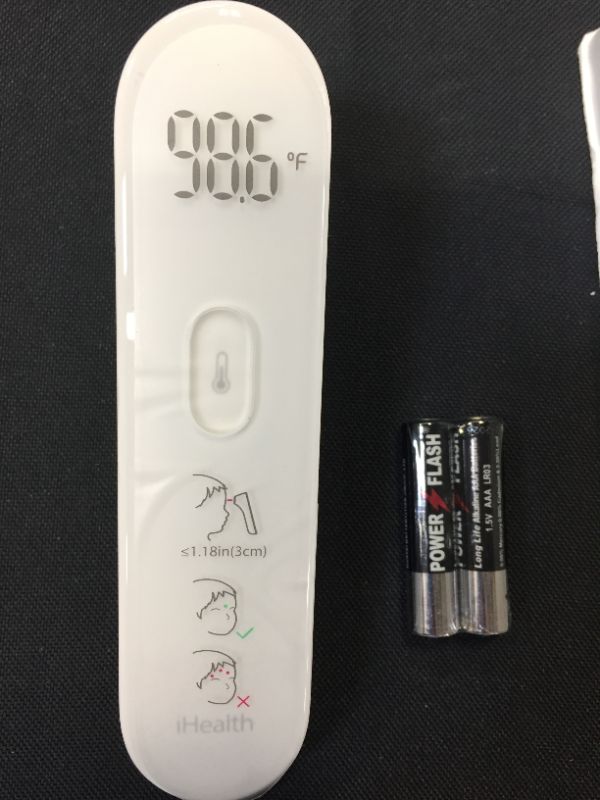 Photo 2 of iHealth Infrared No-Touch Forehead Thermometer