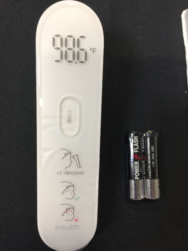Photo 1 of iHealth Infrared No-Touch Forehead Thermometer