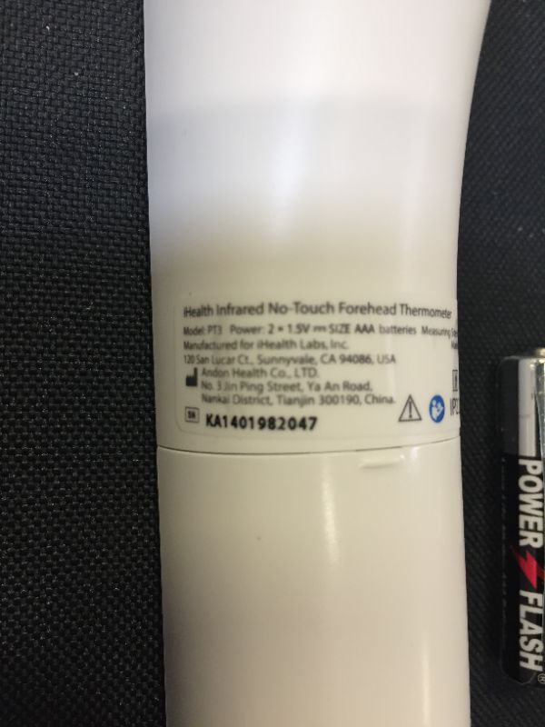 Photo 1 of iHealth Infrared No-Touch Forehead Thermometer