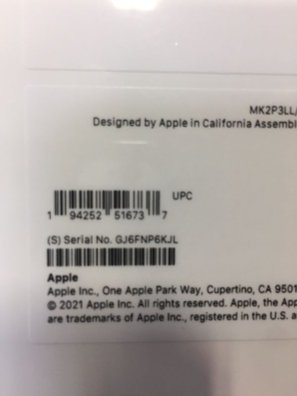 Photo 7 of 2021 Apple 10.2-inch iPad (Wi-Fi, 256GB) - Silver