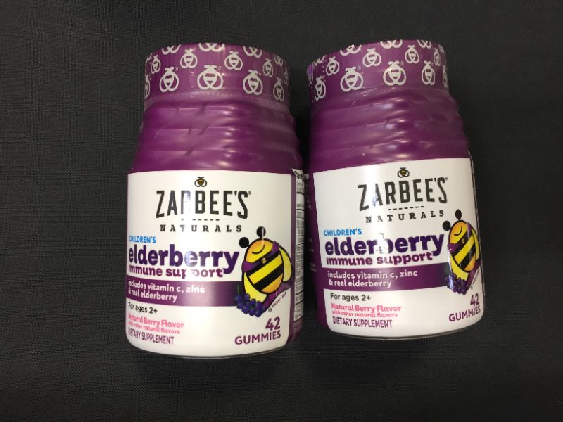 Photo 2 of Zarbees Naturals Childrens Elderberry Support 24 ct gummies --2 pack ----