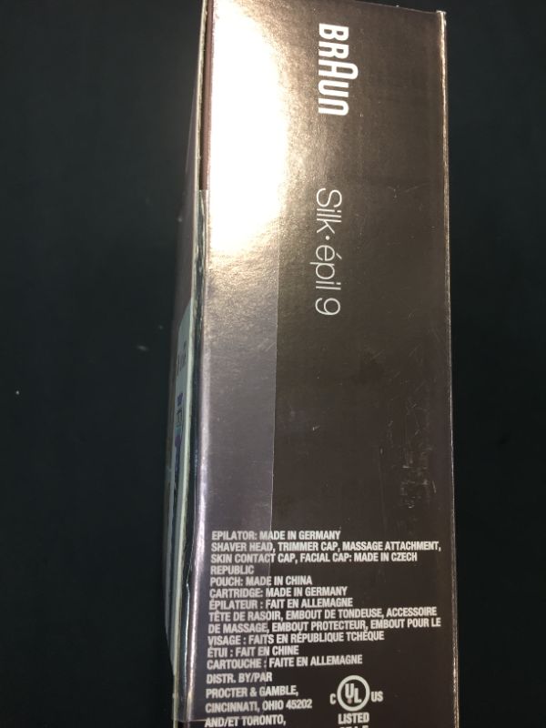 Photo 7 of Braun Epilator Silk-épil 9 9-870, Facial Hair Removal for Women, Wet & Dry, Women Shaver & Trimmer, Cordless, Rechargeable, with Venus Extra Smooth Razor