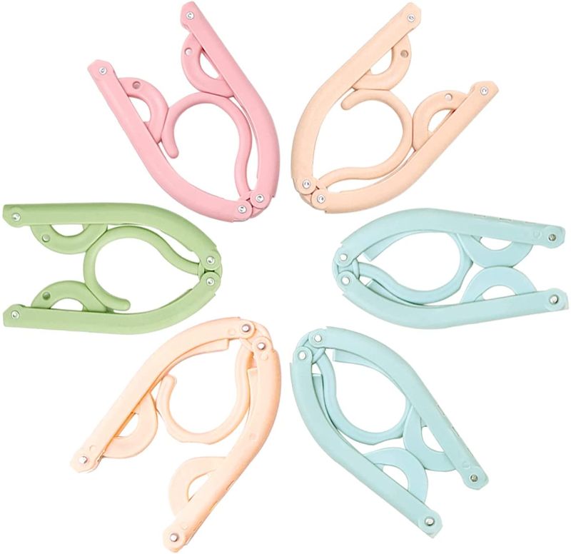 Photo 1 of WEECRON Clothes Hanger Plastic Hangers, 6 Pcs