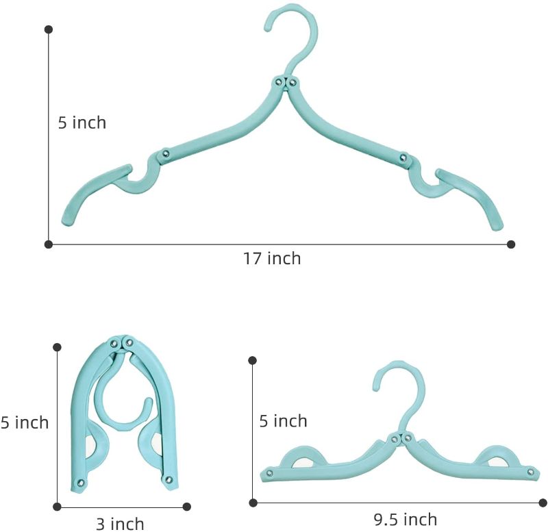 Photo 2 of WEECRON Clothes Hanger Plastic Hangers, 6 Pcs