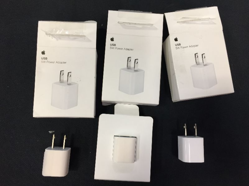 Photo 1 of Apple 5W USB Power Adapter-3 pack