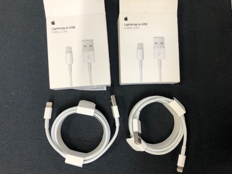 Photo 2 of Apple Lightning to USB Cable (2 m)--2 pack--
