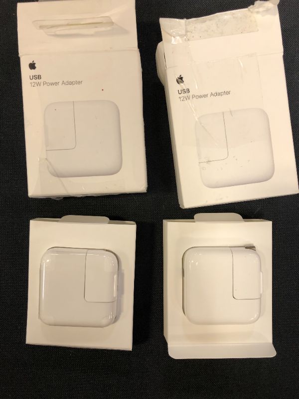 Photo 1 of Apple 12W USB Power Adapter--2 pack---
