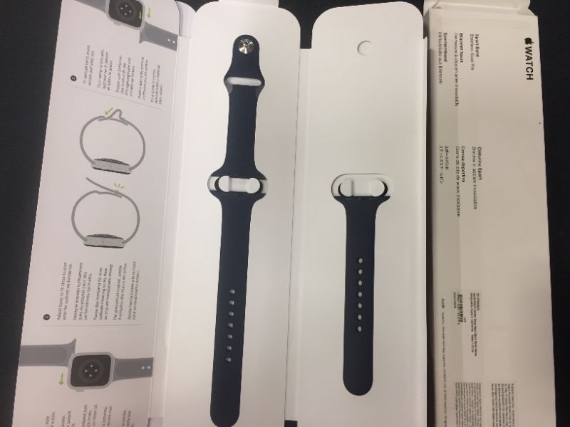 Photo 2 of  Apple Watch 44mm Deep Navy Sport Band Stainless Steel Pin 