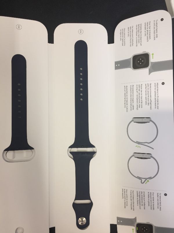 Photo 3 of Apple Watch 44mm Deep Navy Sport Band-NAVY